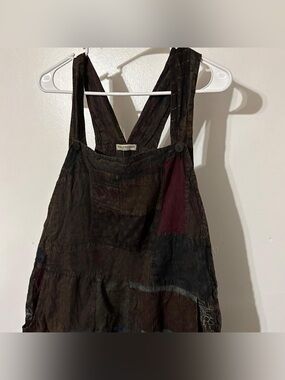 ⁠NWT Earthbound Trading Co Patchwork Overalls Size XL⁠